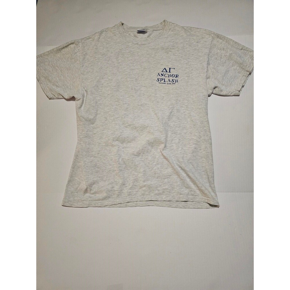 Vintage 1999 Ole Miss Delta Gamma Anchor Splash T Shirt Hanes Beefy-T Large